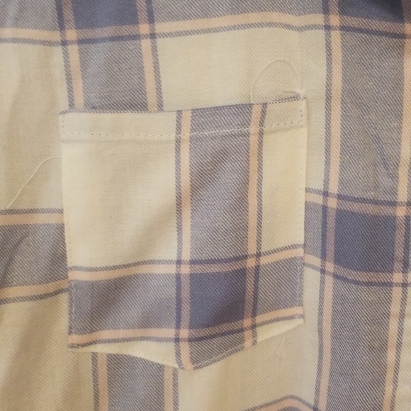 NWT,PLAID LIGHTWEIGHT SHIRT WITH SEQUIN BACK - Picture 2 of 8